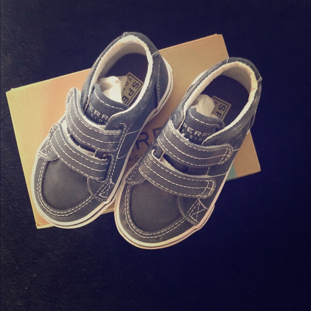 Sperry boys canvas toddler shoes